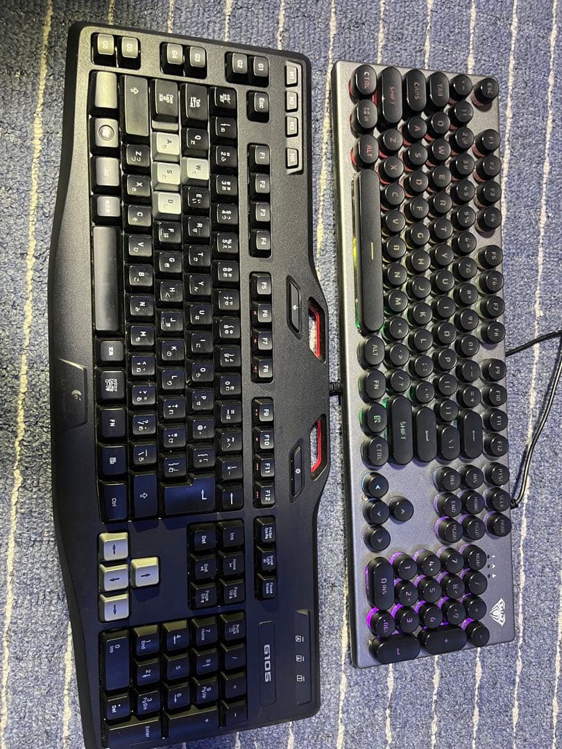 ゲーミングキーボード メンブレン ブラック レッド