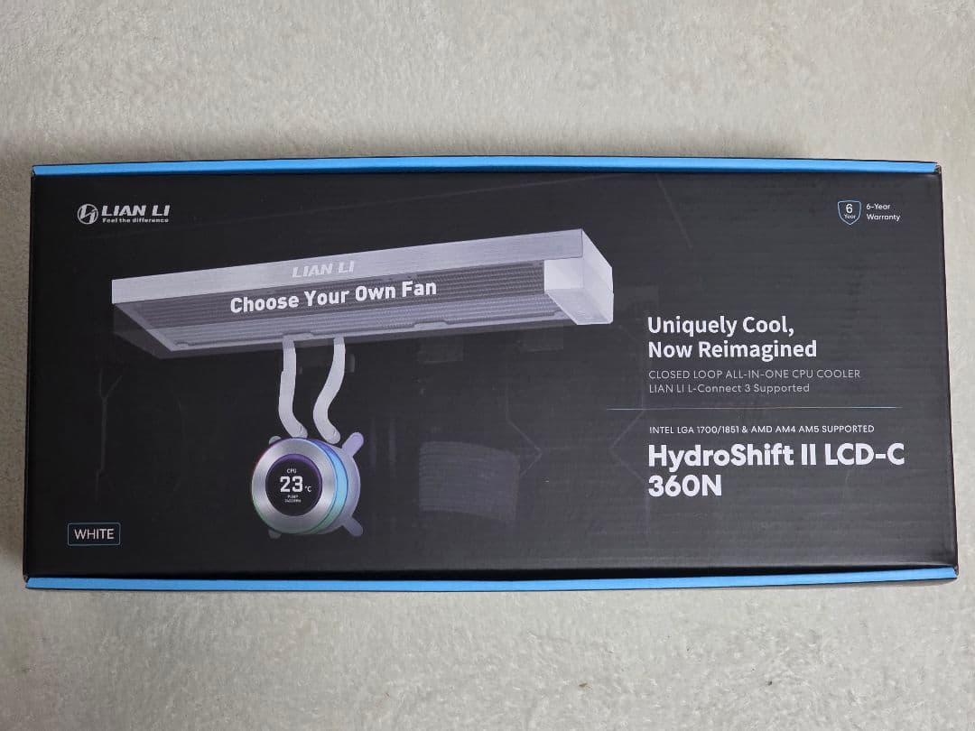 Lian Li HydroShift II LCD-C 360N ホワイト