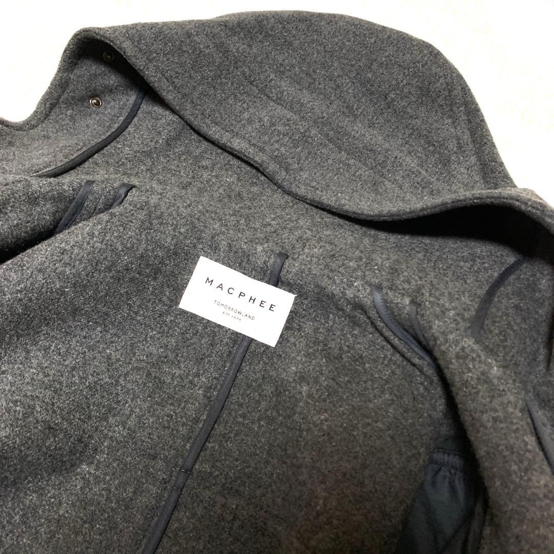 ★未使用　トゥモローランド　マカフィー　❤︎メルトンダッフルコート　牛革　S M