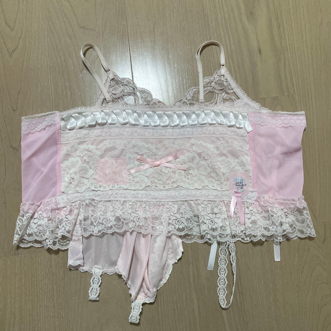 グニフニ♡リボンとレースたっぷりキャミソール