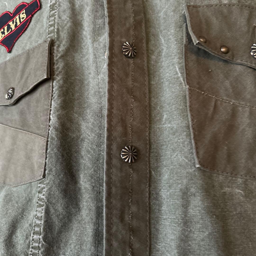 14th addiction ミリタリーシャツ