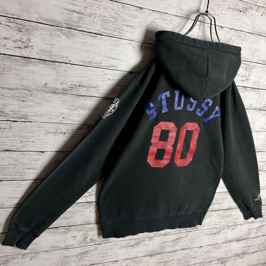 STUSSY◎ストックロゴ 80 ビッグロゴ パーカー D315