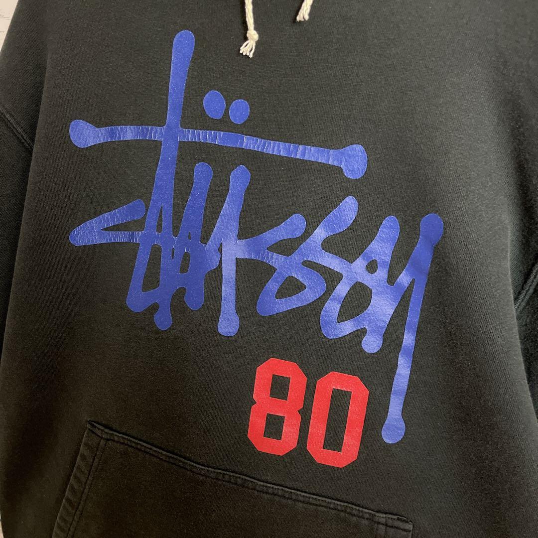STUSSY◎ストックロゴ 80 ビッグロゴ パーカー D315