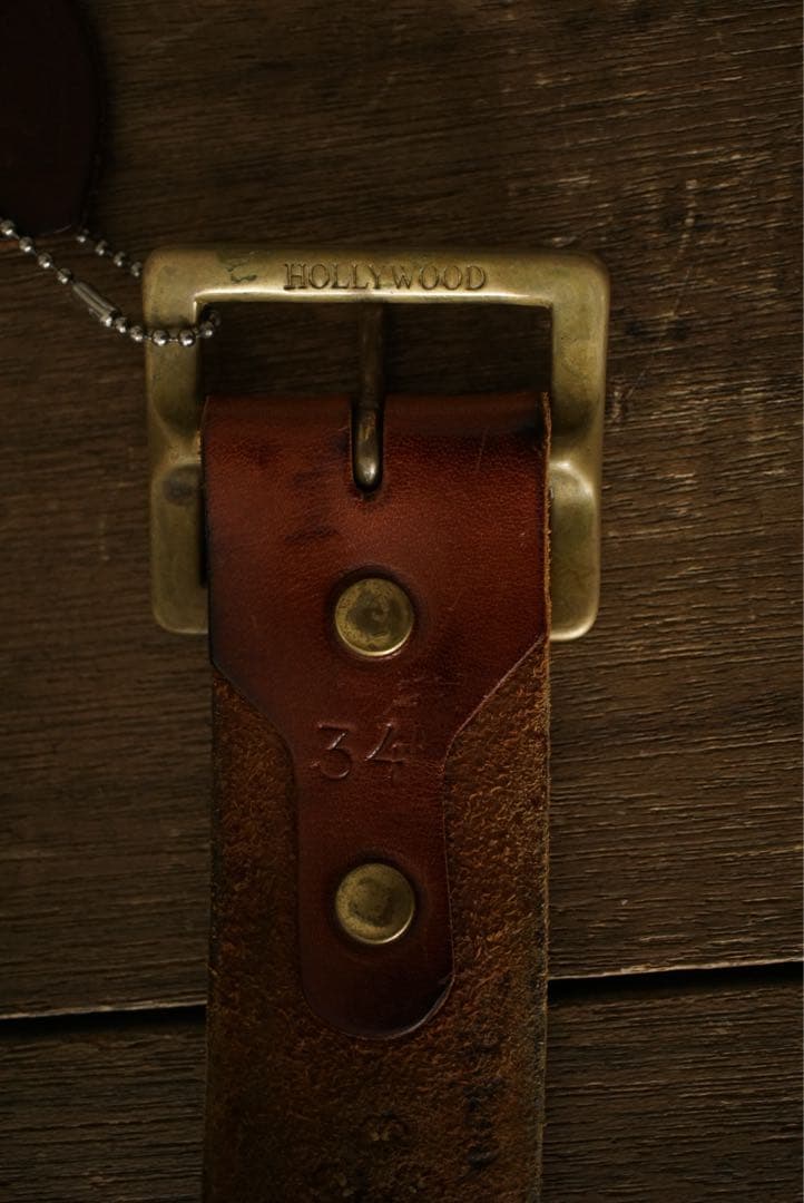 HTC エイチティーシー スタッズ レザー ストーン ベルト 34