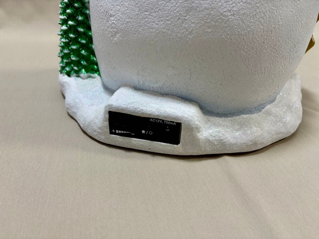 廃番品 コストコ スノーマン ローテーティング クリスマスツリー オブジェ