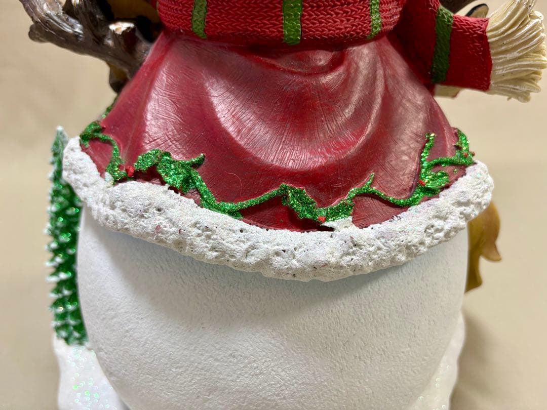 廃番品 コストコ スノーマン ローテーティング クリスマスツリー オブジェ