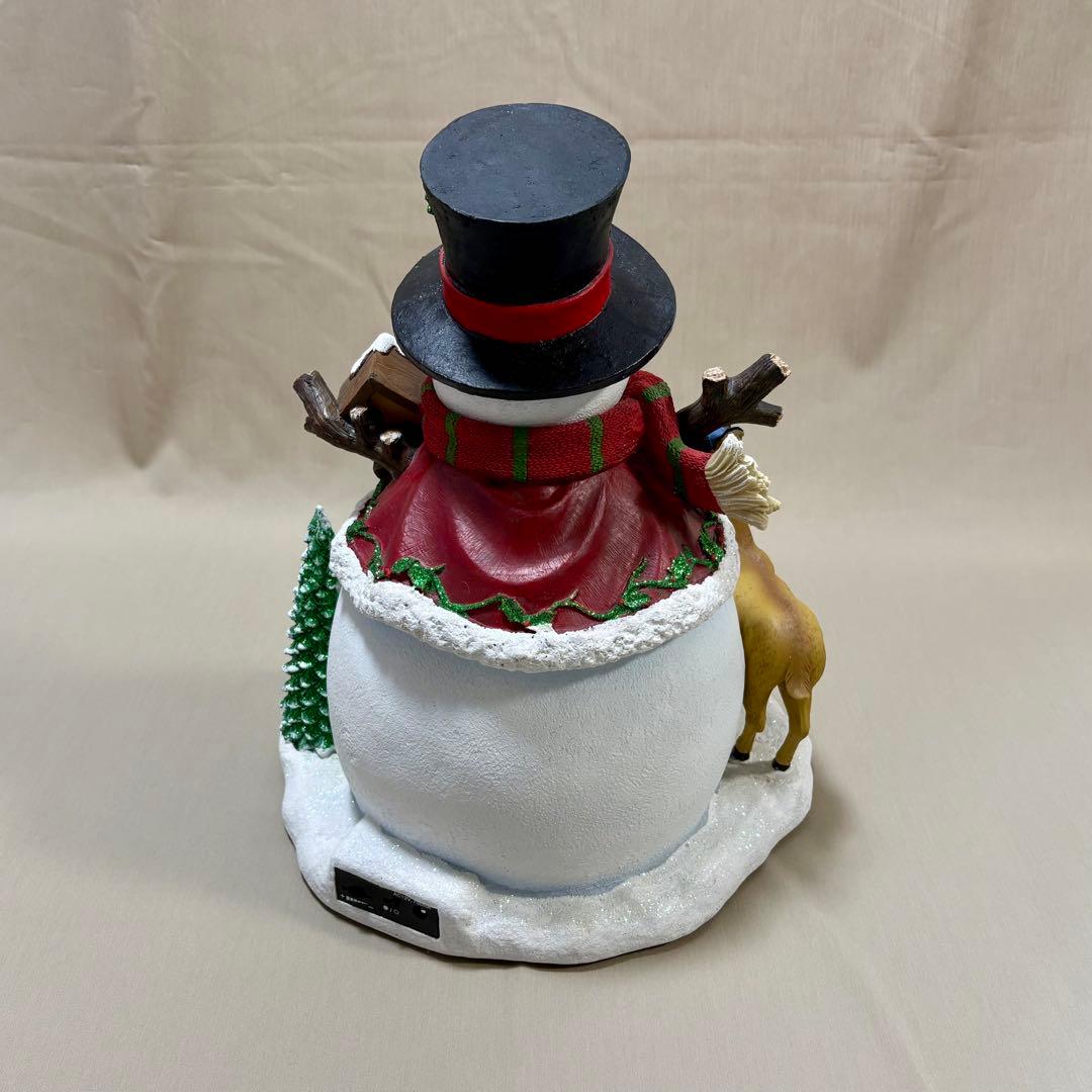 廃番品 コストコ スノーマン ローテーティング クリスマスツリー オブジェ