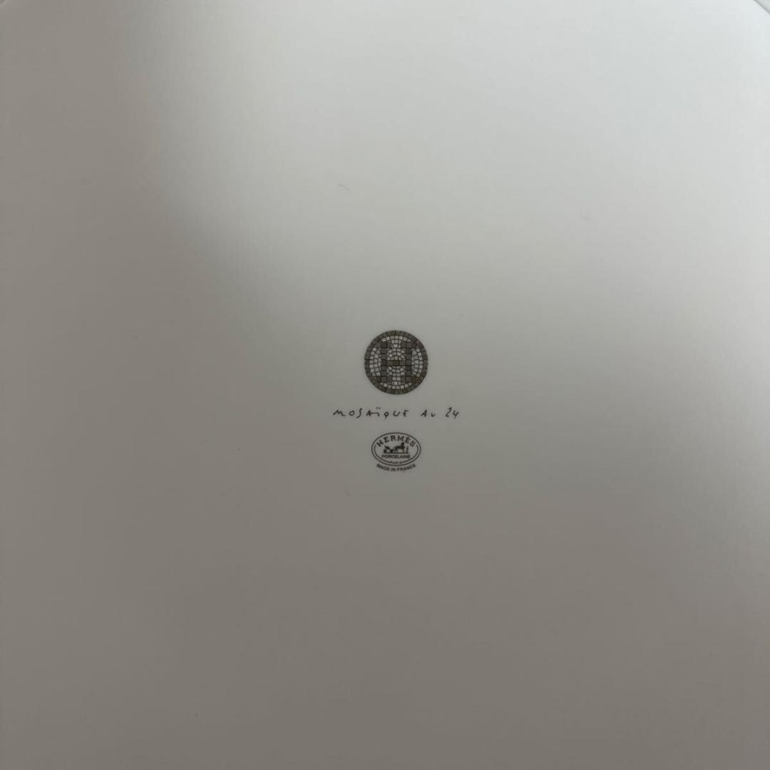 エルメス タルトプラッター モザイク24 プラチナ ディナープレート 食器
