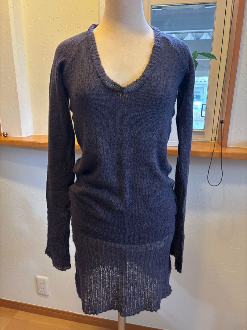 LGB Vネック 長袖ニットセーター