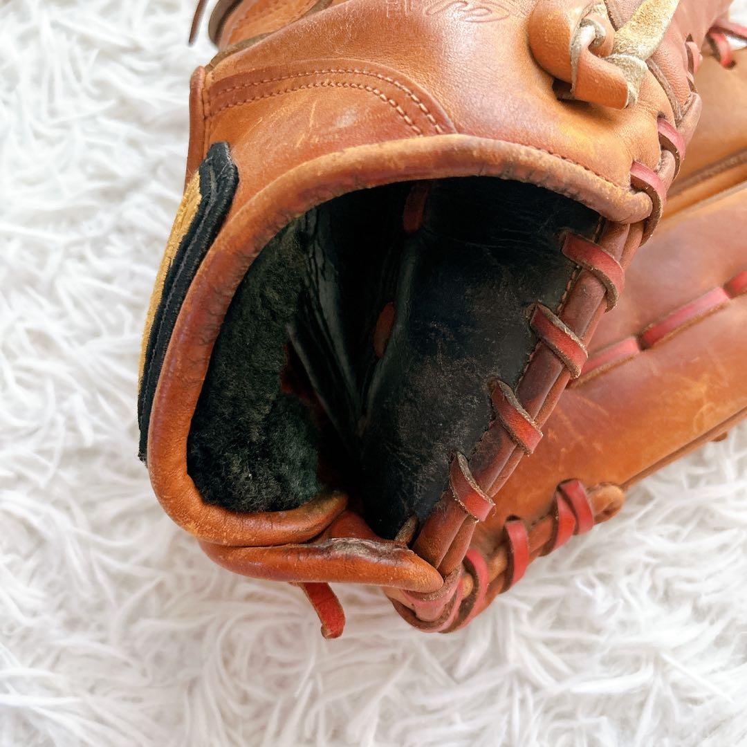 日本製　ミズノプロ　グローブ　ロゴ　ブラウン