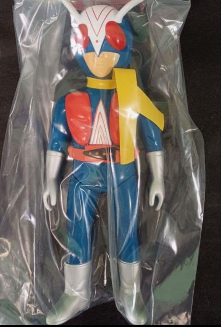 在庫最後 ライダーマン ソフビ人形 仮面ライダー激罕 高27cm