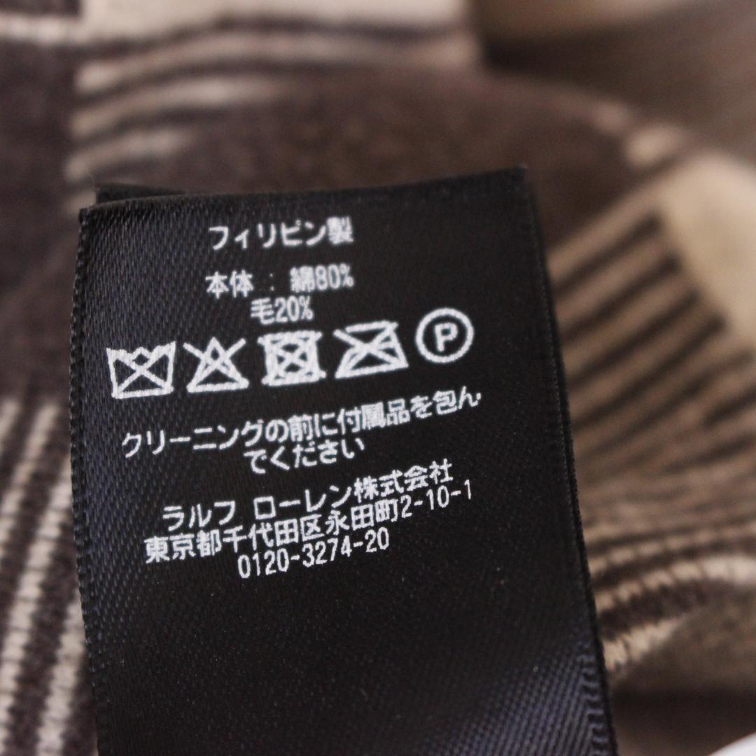 RRL チェック柄ネルシャツ プルオーバー Sサイズ ベージュ ブラウン