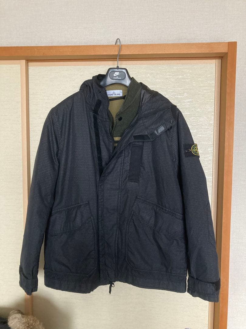 Stone  ブラック ブルゾン　コート　サイズL 数回着用美品