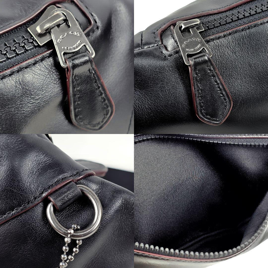 美品 コーチ COACH ウエストバッグ ボディーバッグ ブラック