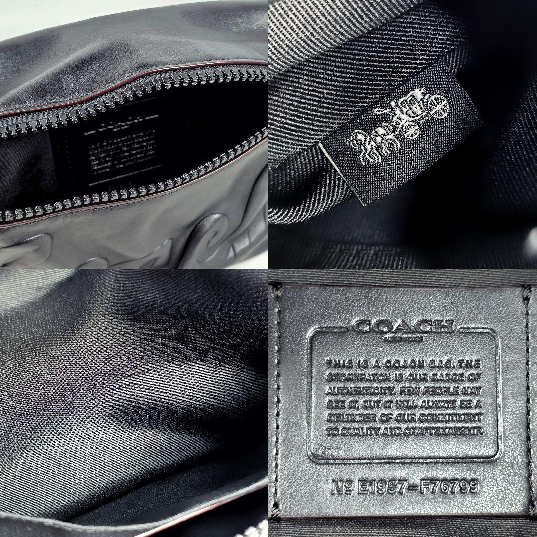 美品 コーチ COACH ウエストバッグ ボディーバッグ ブラック