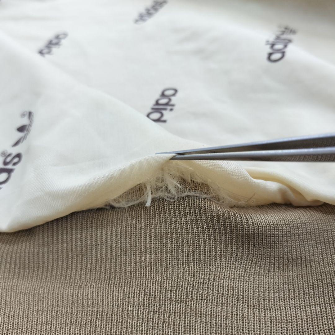 アディダス 70s ハリントンジャケット M ベージュ フルジップ トレフォイル