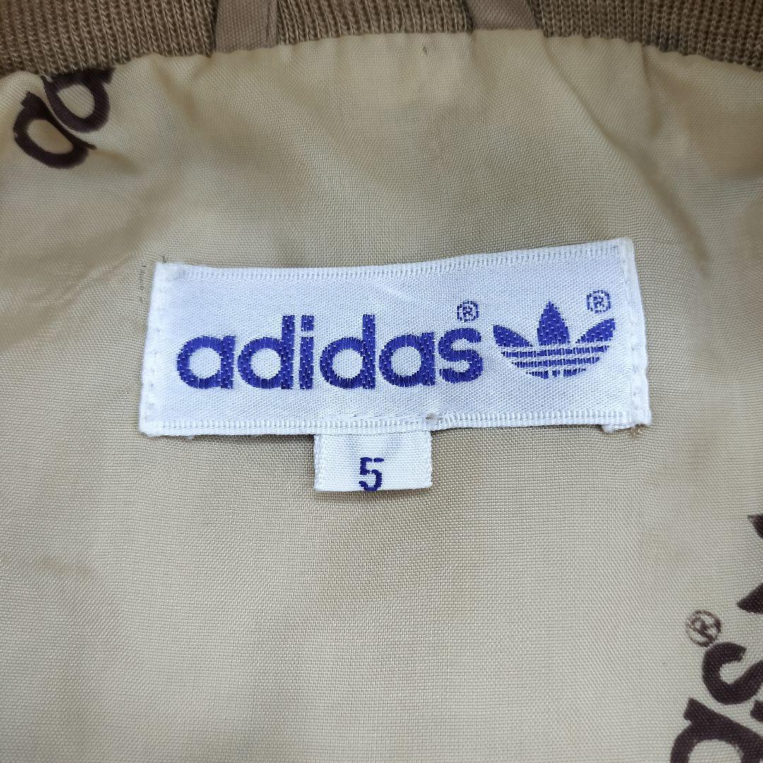 アディダス 70s ハリントンジャケット M ベージュ フルジップ トレフォイル