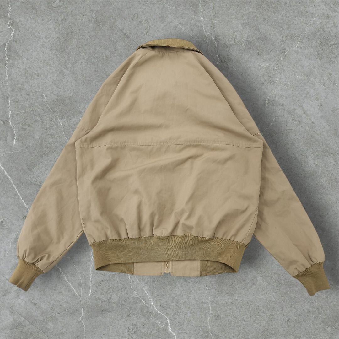 アディダス 70s ハリントンジャケット M ベージュ フルジップ トレフォイル