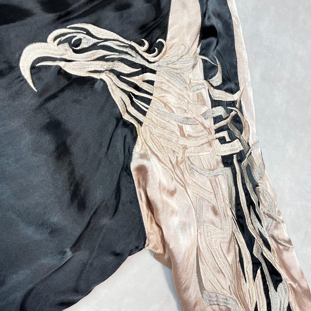 Yasuyuki Ishii スカジャン 龍 鷹 桜 リバーシブル ブラック L