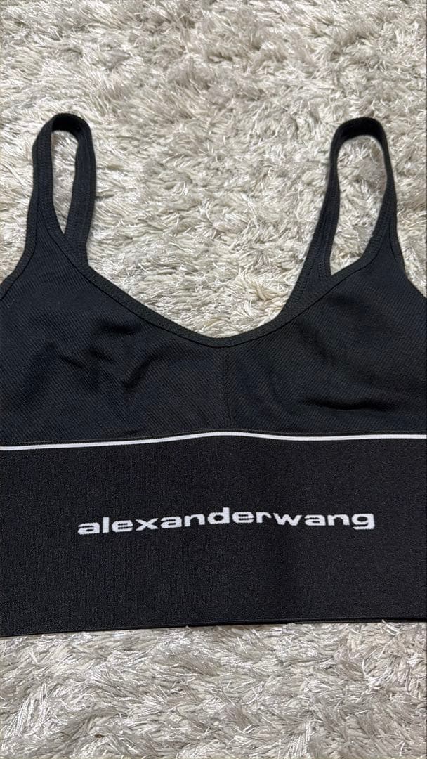 alexanderwang ブラック クロップドブラトップ