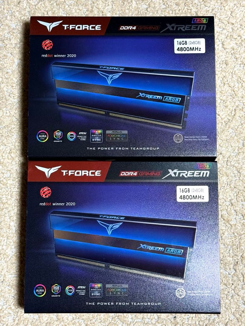 未開封 T-FORCE XTREEM DDR4-4800 8GB×4 計32GB