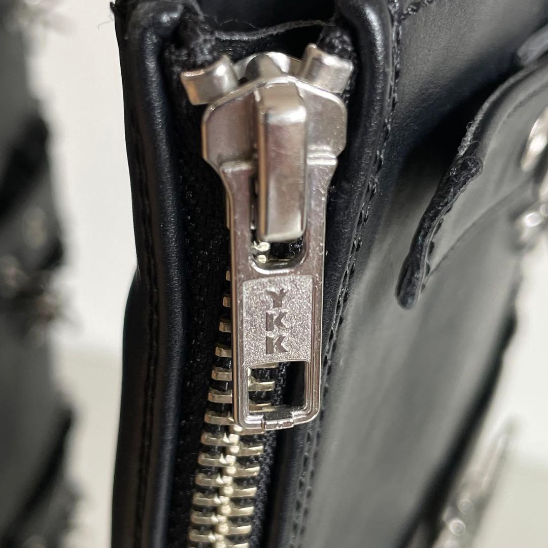 Demonia デモニア 厚底ロングブーツ ロック ゴスロリ V系 黒 26cm