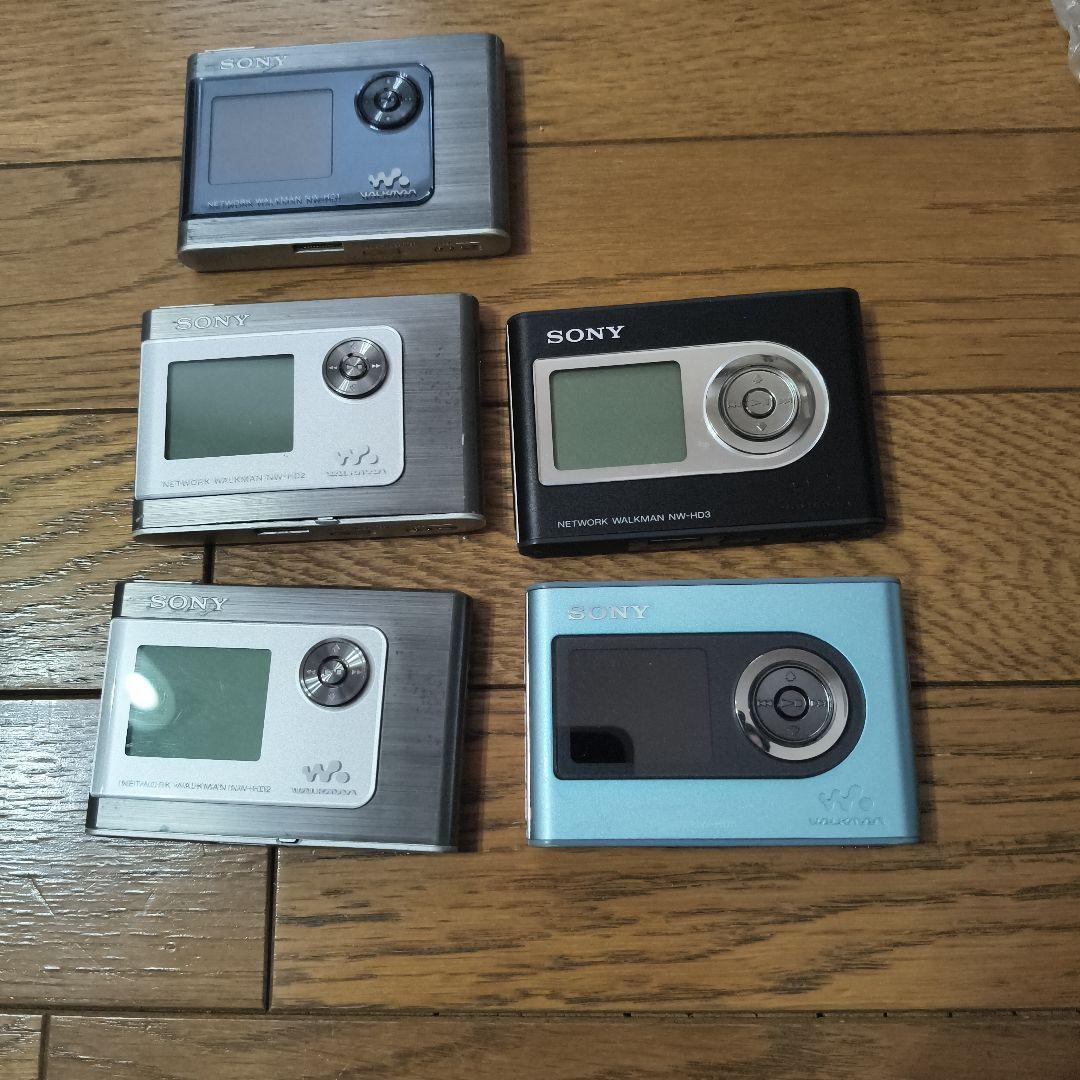 動作未確認　SONY NＷ-HD3 と2と1合計5ネットワーク　ウォークマン