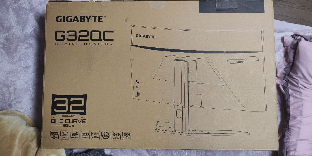 GIGABYTE G32QC ゲーミングモニター 31.5インチ WQHD