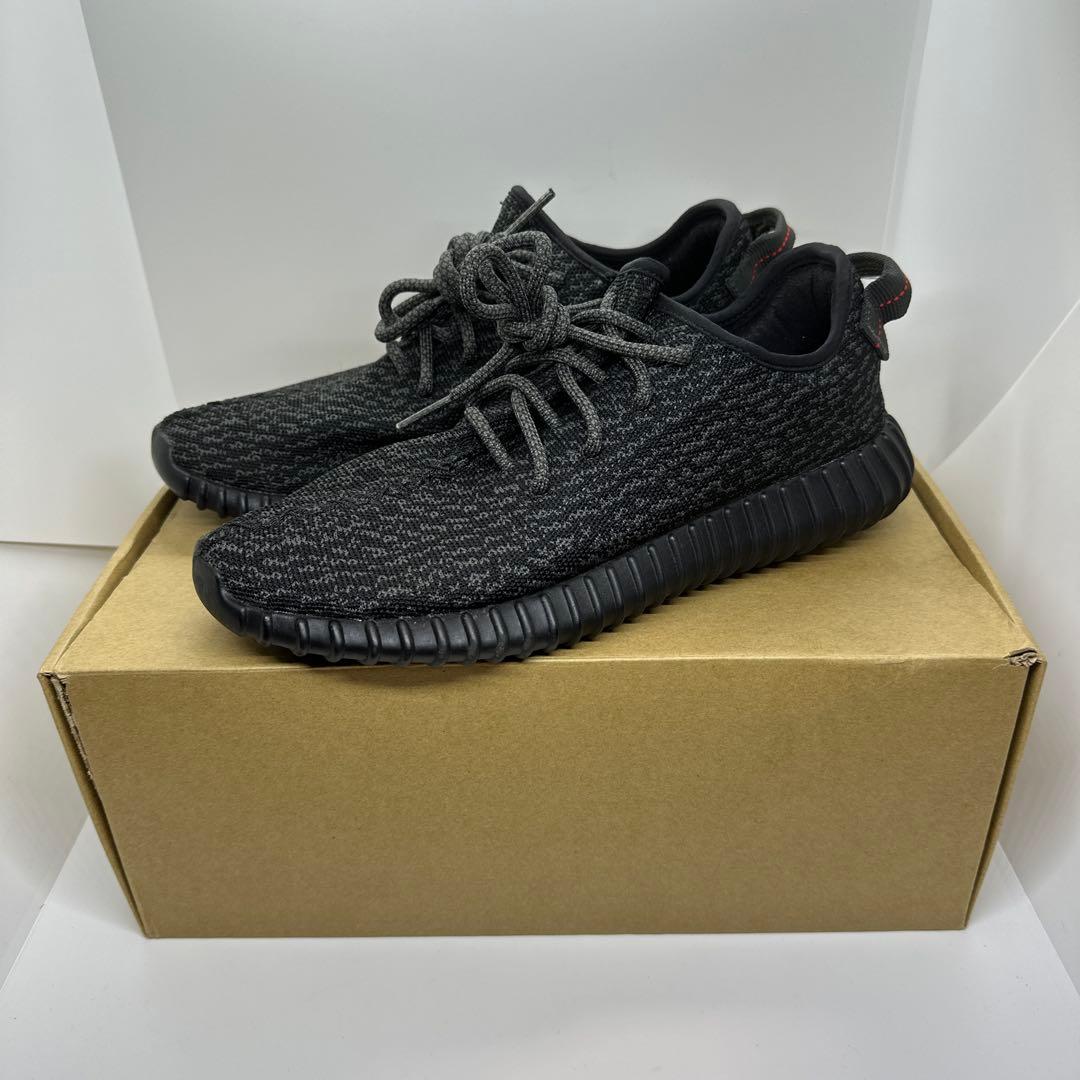 靴 YEEZY BOOST 350 PIRATE BLACK 27cm