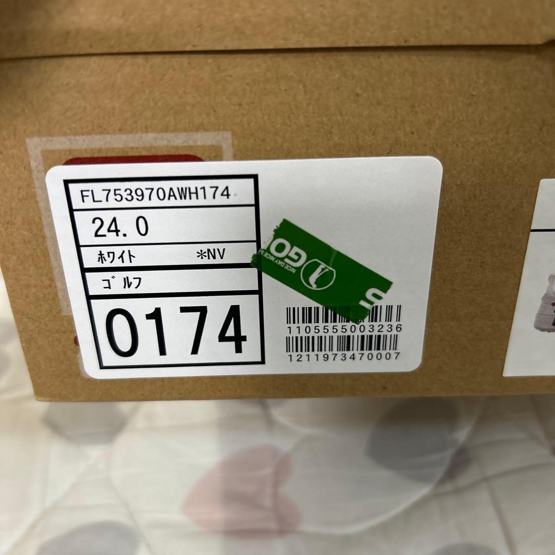 《美品》FILA ゴルフシューズ ロゴスニーカー 24cm レディース