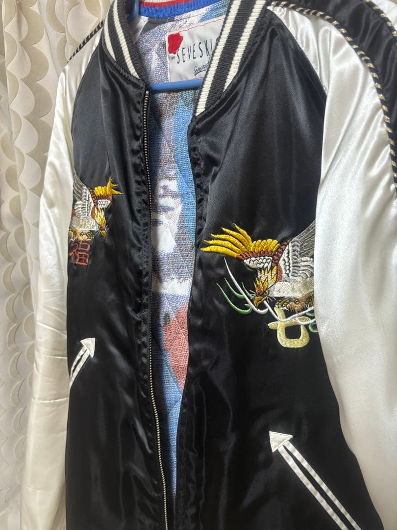 スカジャン 鷹刺繍 日本デザイン