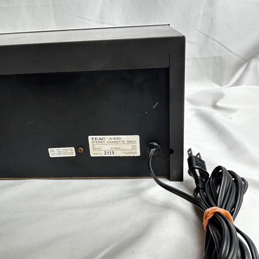 TEAC A-630 ステレオカセットデッキ