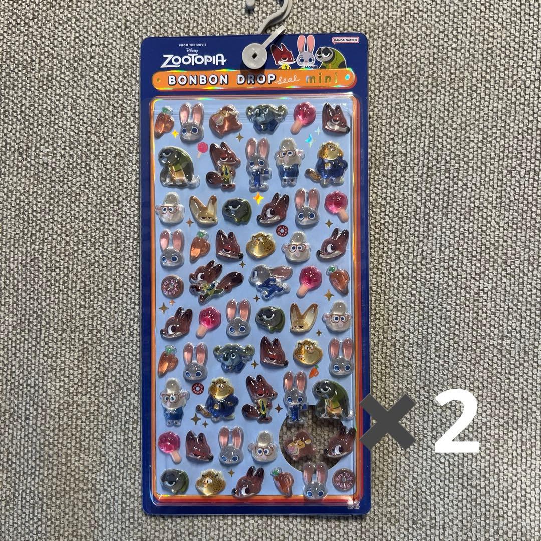 【正規品】ズートピア　スティッチ ベイマックス　ドロップシール　ミニ