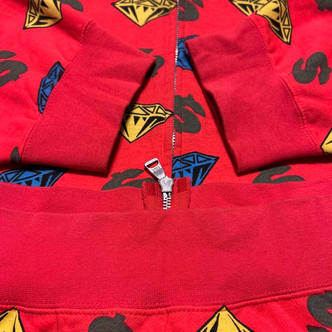 専用‼️billionaire boys club ダイヤモンド柄フルジップ