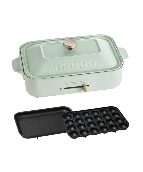 BRUNO ホットプレート ブルーグレー たこ焼きプレート付き