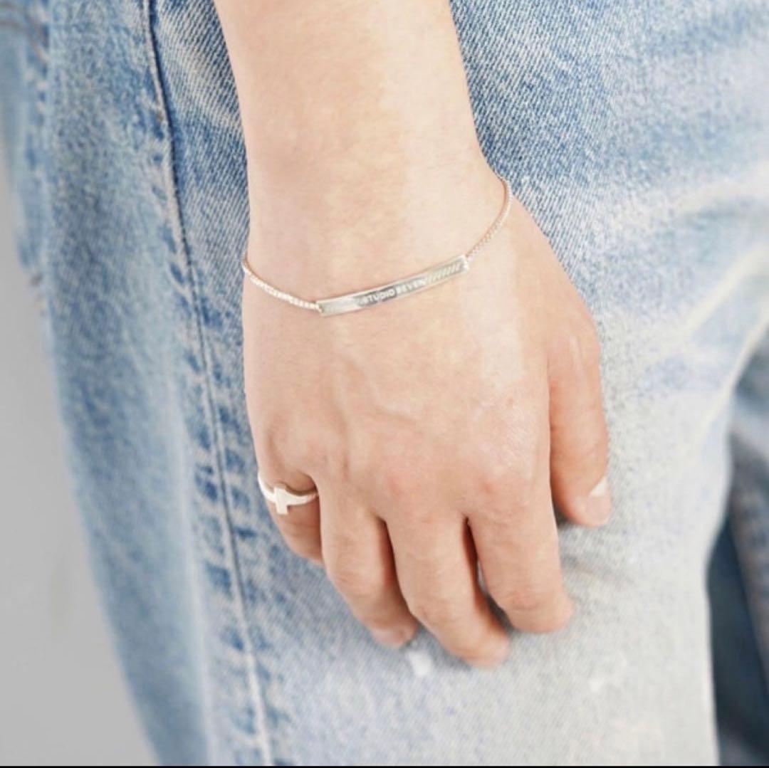 l Plate Logo Bracelet スタジオセブン