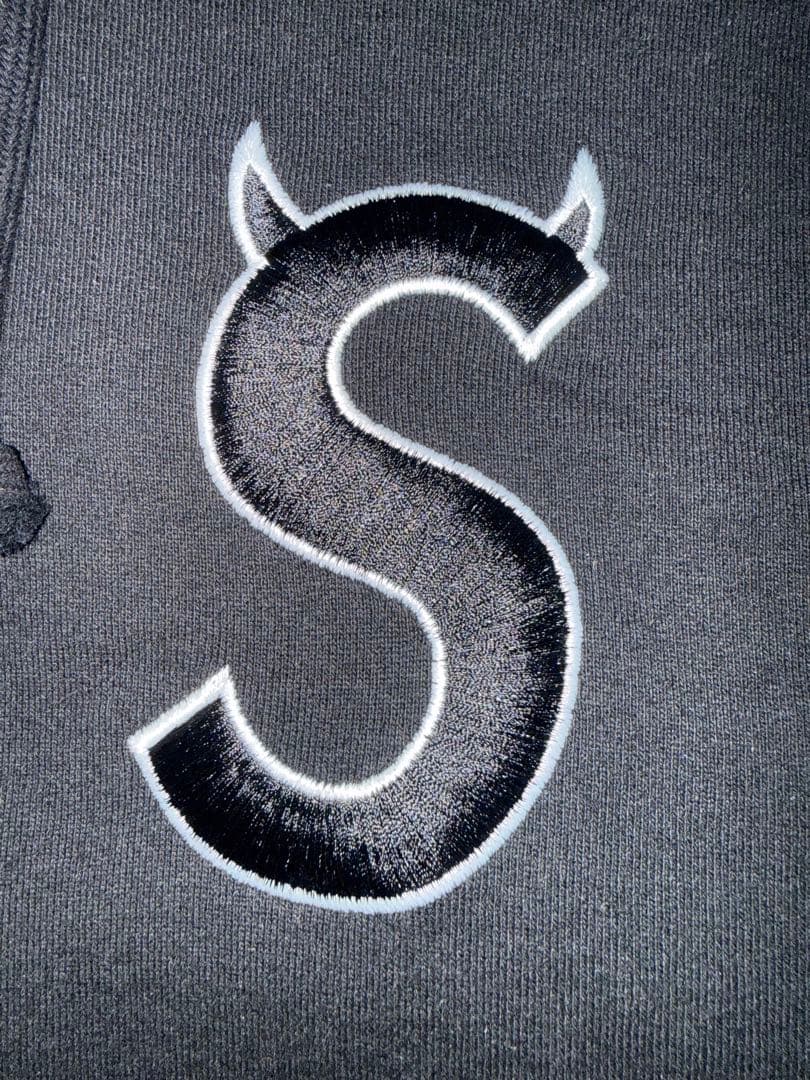 Supreme S Logo Hooded Sweatshirt ツノBlack