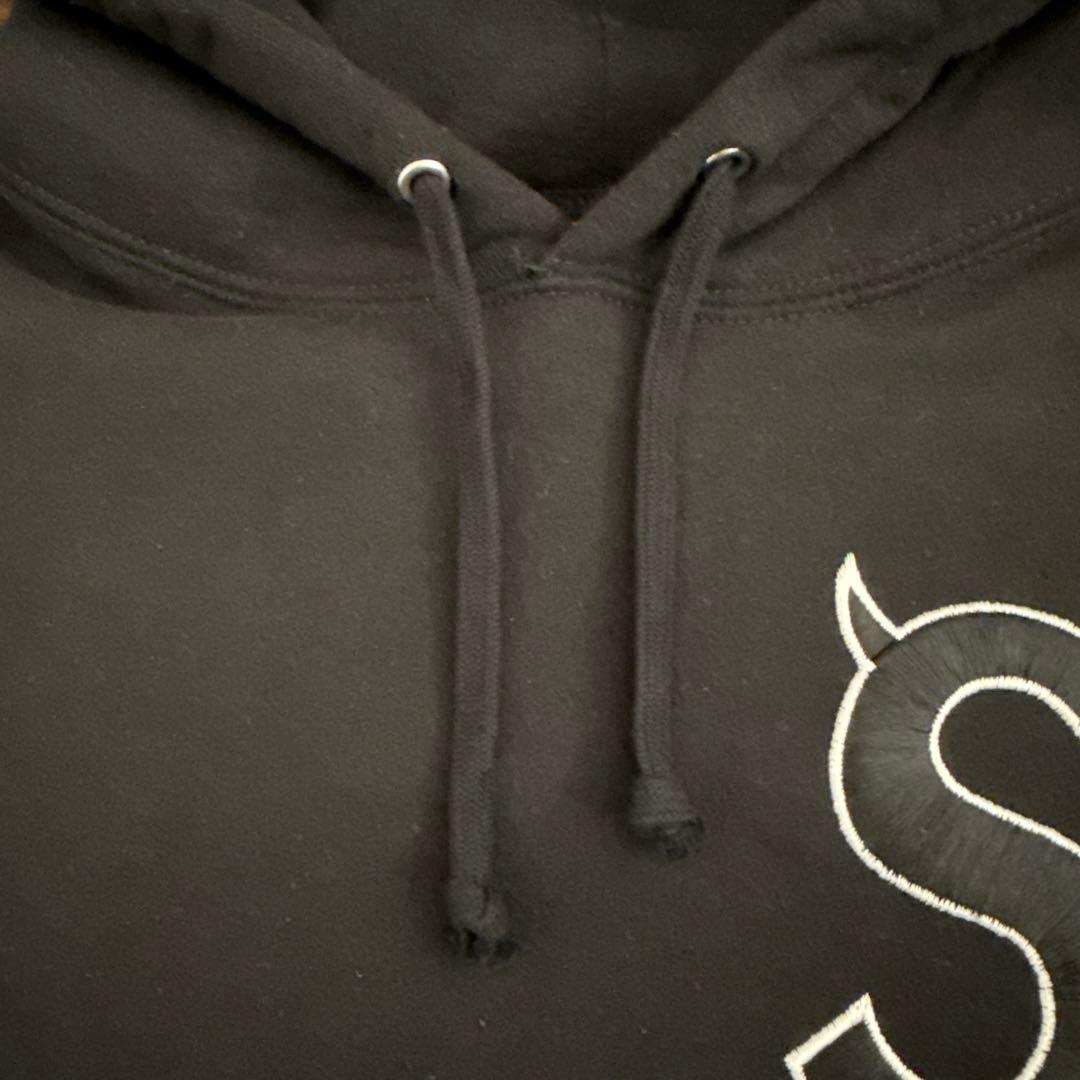 Supreme S Logo Hooded Sweatshirt ツノBlack