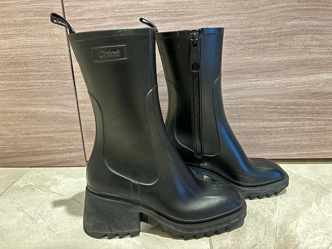 即日発送可⭕️ サイズ37(24cm) Chloe クロエ レインブーツ ベティ