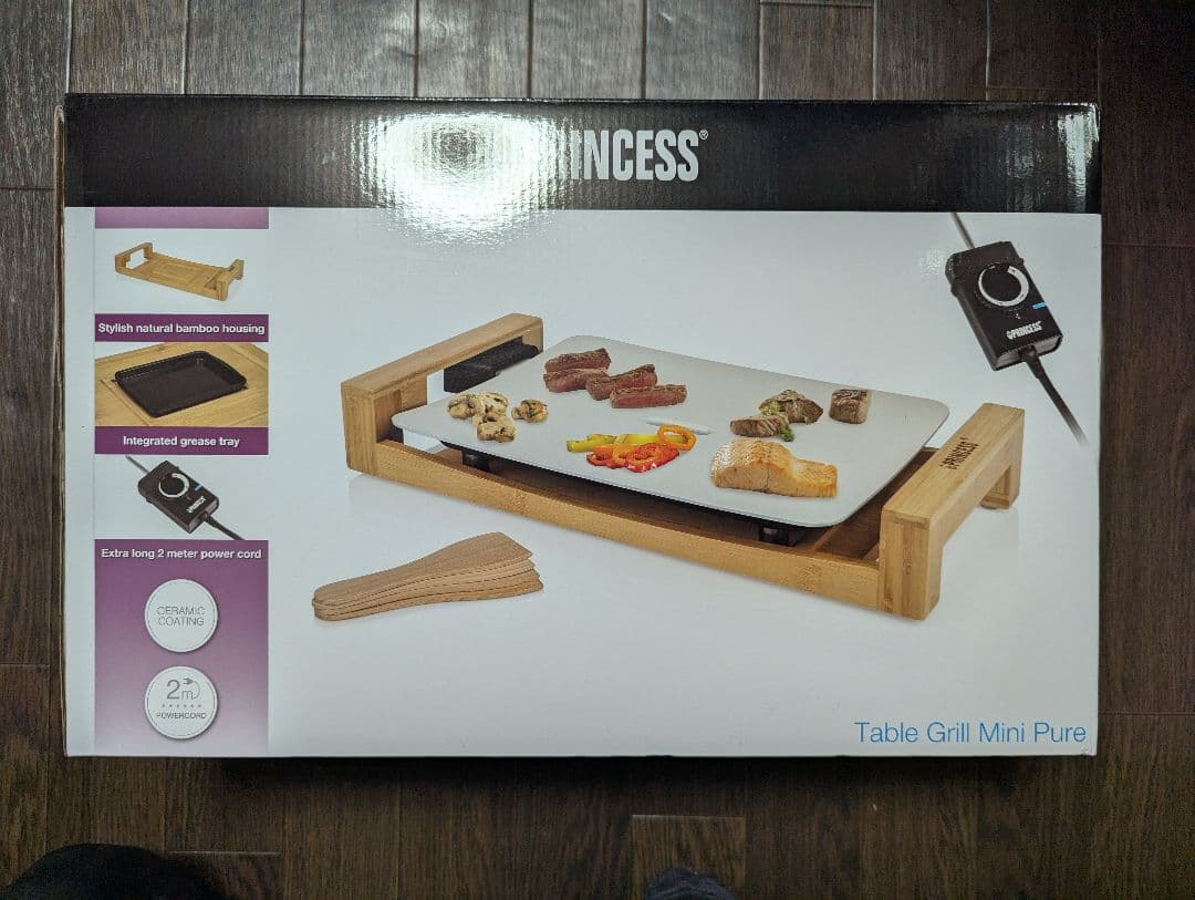 保証期間有り新品Princess Table GrillホットプレートBBQ