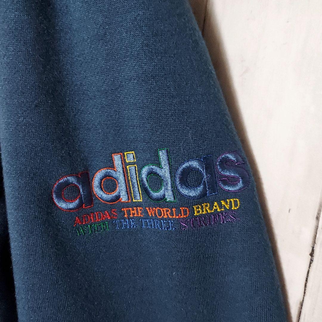 【adidas】80s アディダス デサント製 フルジップ ボアジャケットXL