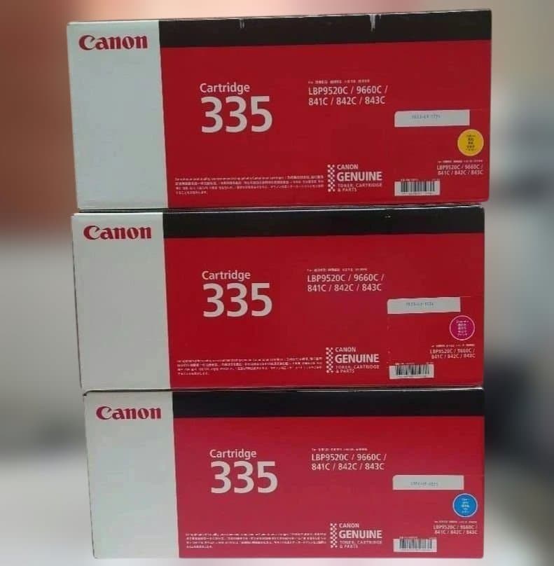 【純正　未使用　未開封】CANONトナー335 シアン、マゼンタ、イエロー