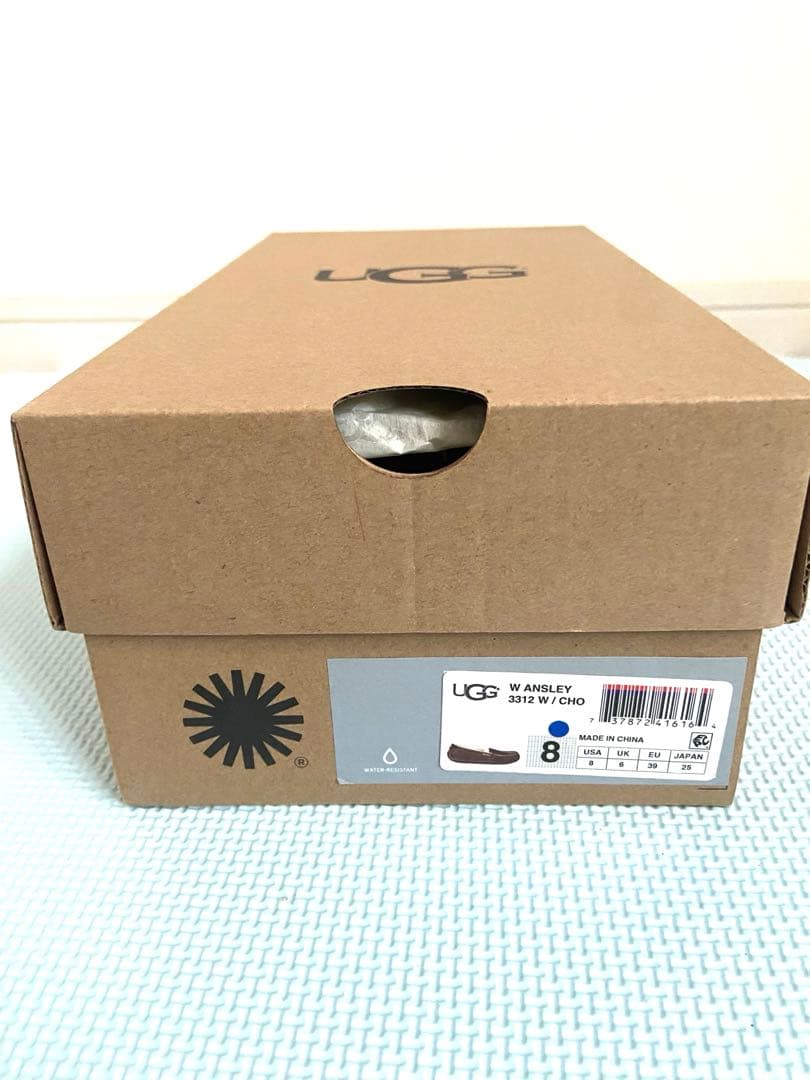 25cm UGG アンスレー モカシン シープスキン チョコレート
