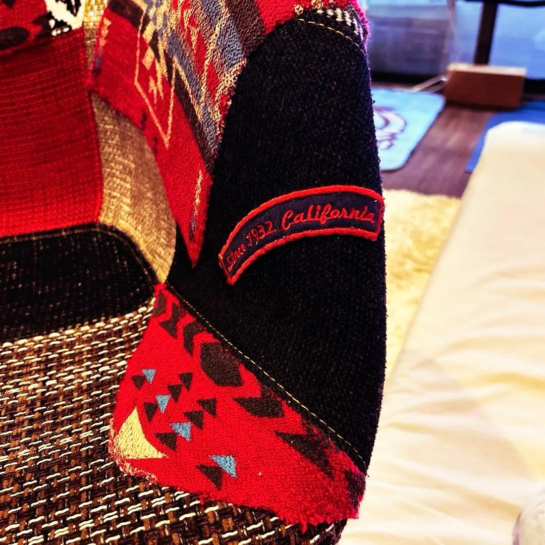 ＊くろいぬ＊一点物＊リメイクパッチワークデザイン＊ロッキングチェア＊