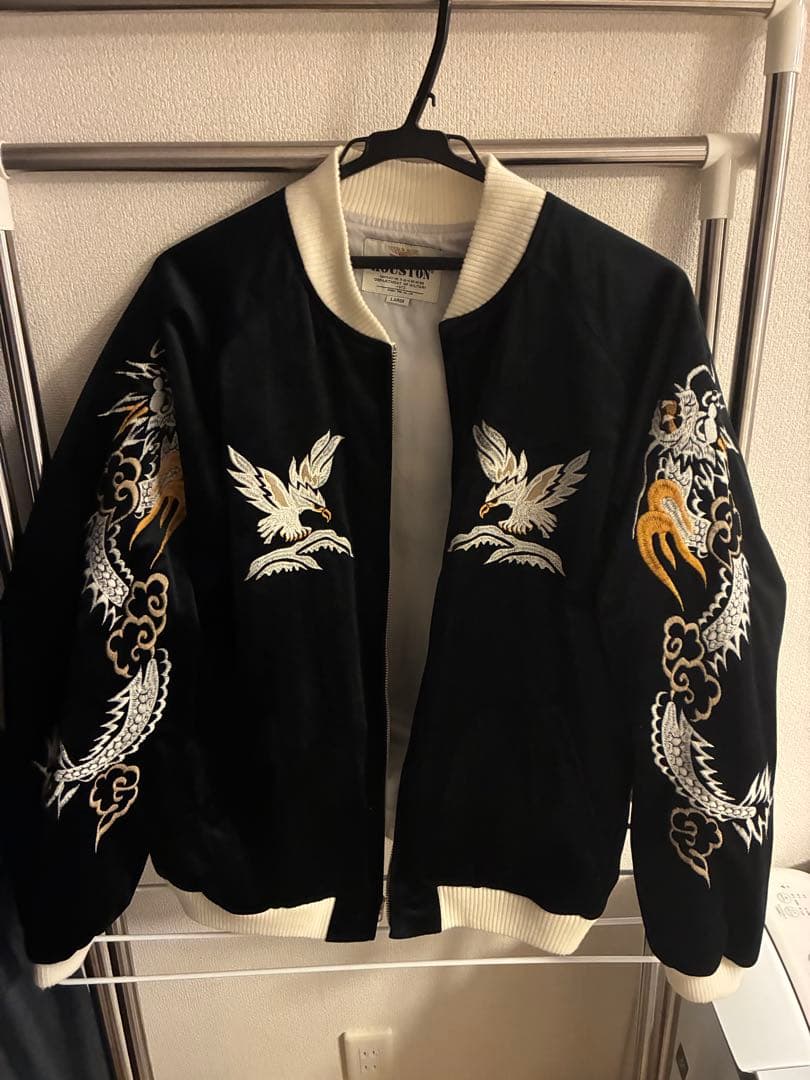 M*a様 HOUSTON スカジャン Lサイズ 黒