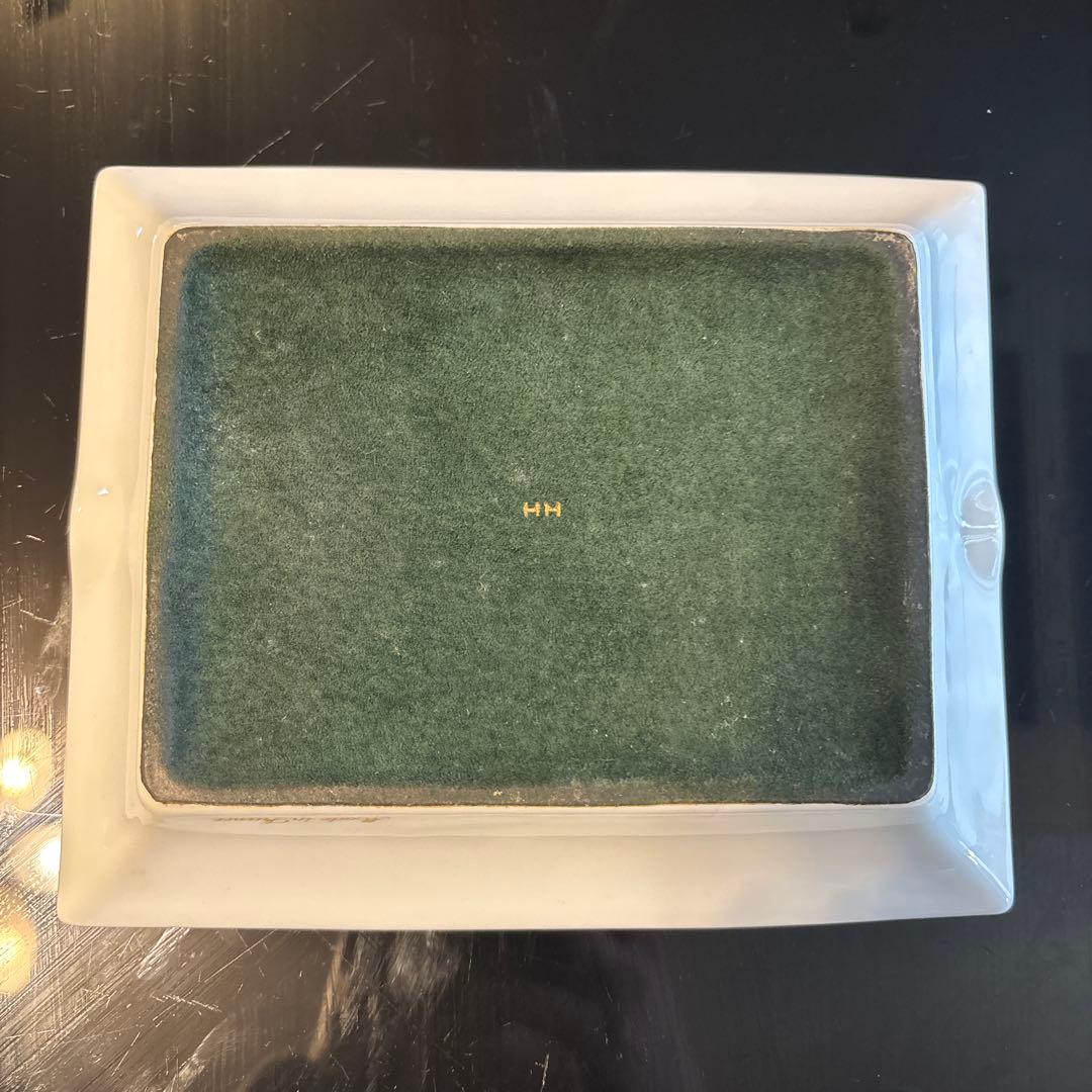 HERMÈS ゴルフデザイン 陶器灰皿
