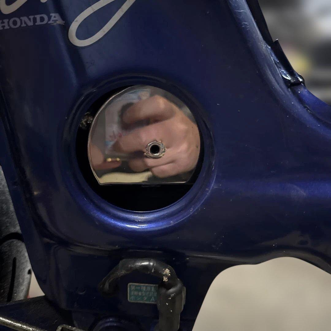 角目シャリー　水野板金製　オイルキャッチタンク　エアクリーナー