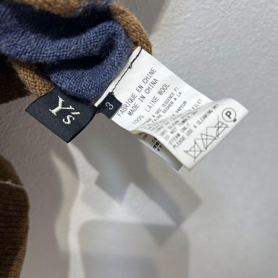 希少 美品 ワイズヨウジヤマモト ノースリーブ 変形 ウールニット ベスト