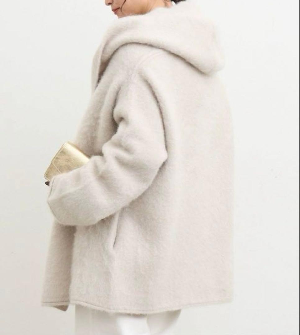 新品 Deuxieme Classe Alpaca Fluffy Gown ホワ