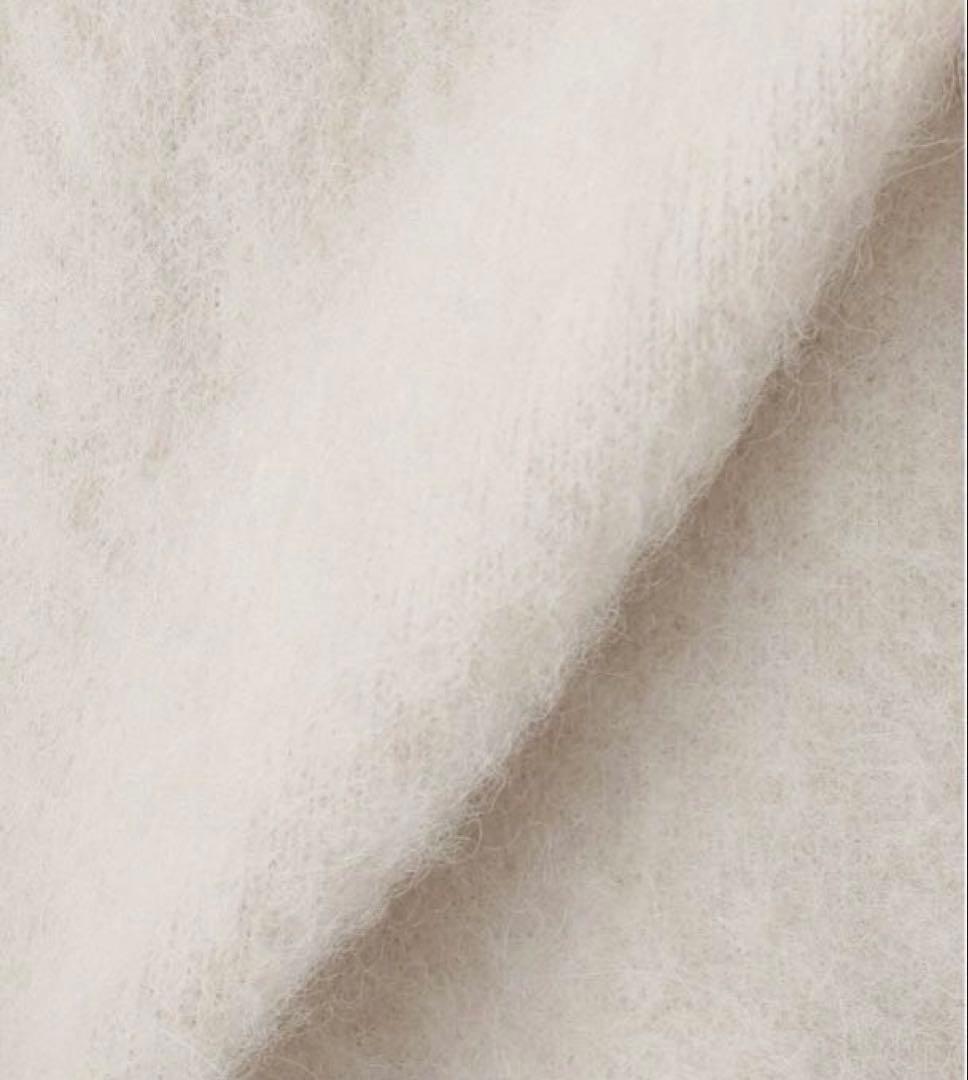 新品 Deuxieme Classe Alpaca Fluffy Gown ホワ